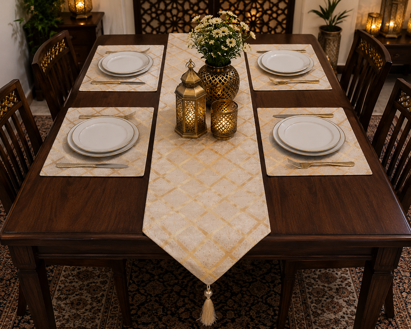 Premium Golden Table Set